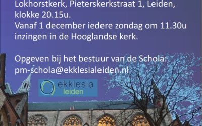 Meezingen tijdens de advent en kerst